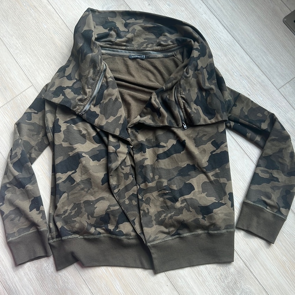 Camo open Cardigan - L